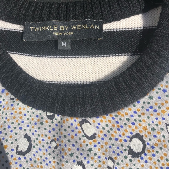 Gorgeous unique silk and wool top - Picture 6 of 12